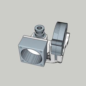 E3D v6 Micro Cooling Fan Duct for 5015 turbine + 404020(10) cooler