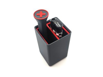 Box with 2 compartments Gridfinity 1x1x10u