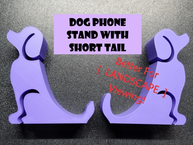 Dog Phone Holder w/ Short Tail 