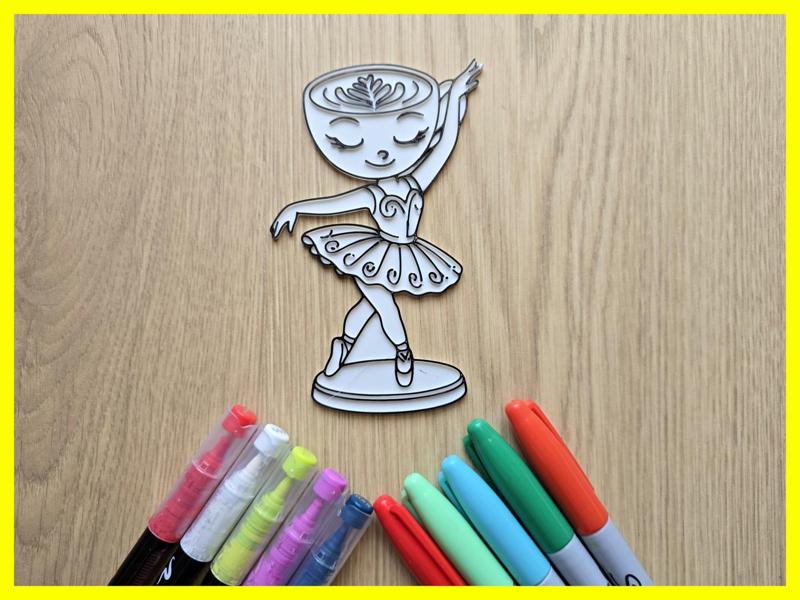 Ballerina Cappuccina DIY Coloring