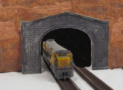 N Scale UP Style Double Track Tunnel Portal ...