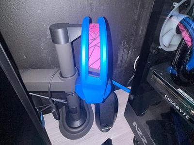 headset holder for monitor arm