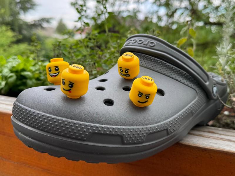 Brick Head Croc Charm