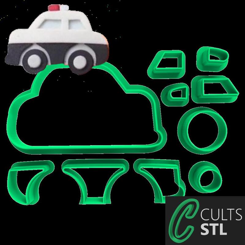 CORTADOR CARRO POLÍCIA - 6cm