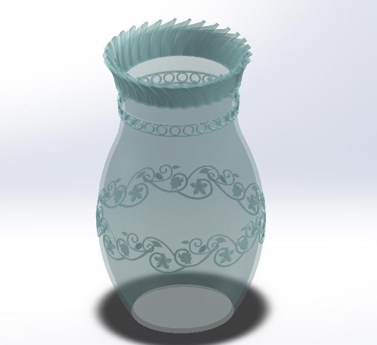 Flower vase models: 3D printing, metal processing, glass and crystal, interior decoration..