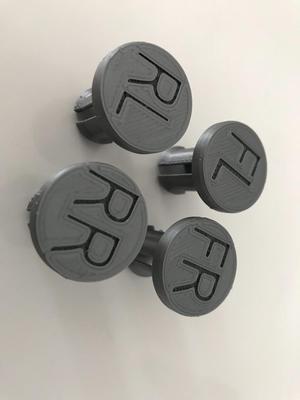 Winter Alloy Wheel ID Location Plugs Winterräder Winterreifen