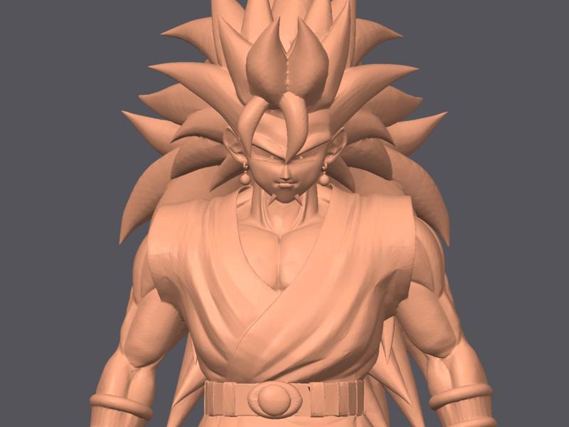 Vegito AF SSJ9 Full Power Dragon Ball 3D Model
