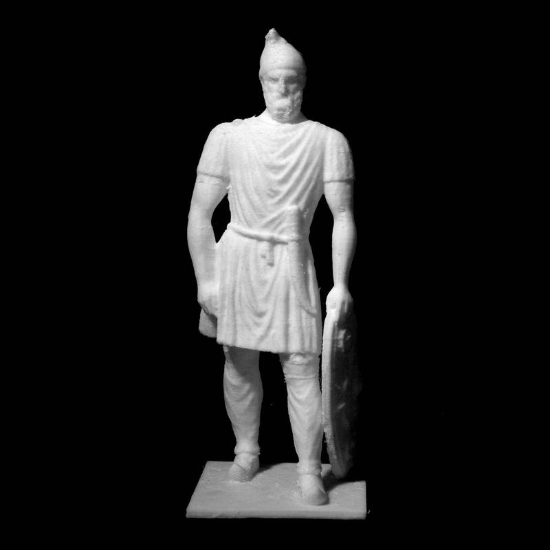 Decebalus Standing Statue in Deva, Romania