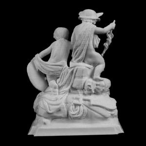 Trade and Shipping allegory in Brussels, Belgium