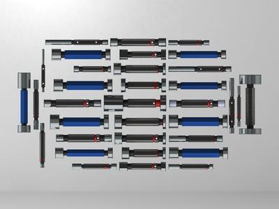 Cylindrical Type Plug Gauge Set for Measuring Range 6 to 50 mm