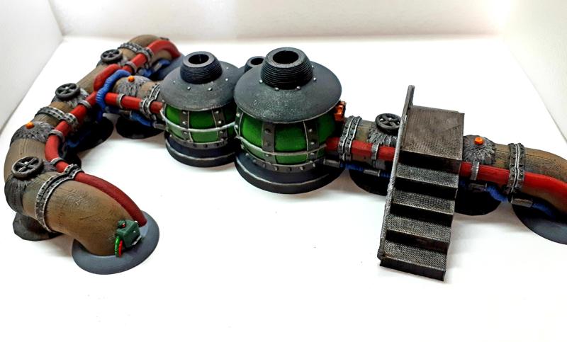 Chemical silos industrial terrain