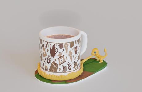 Mug coaster charmander
