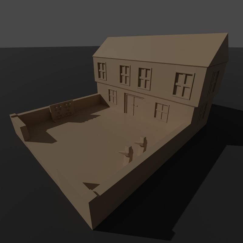 Knightly medieval barracks