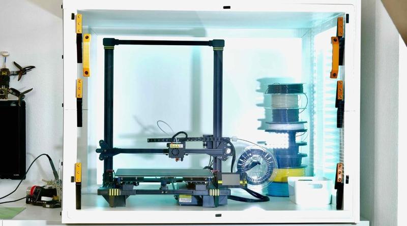 Druckergehäuse Scheibenverriegelung