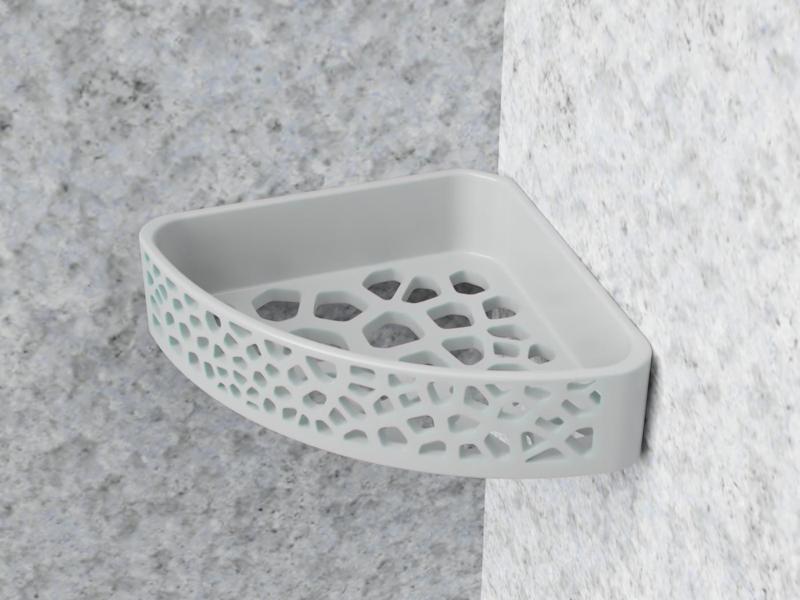 Corner Voronoi Shower Shelf