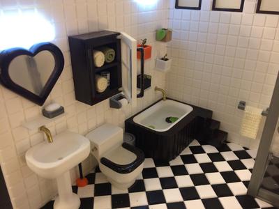 Miniature Bath Storage   (bathroom)