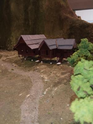 miniature Malaysia traditional house