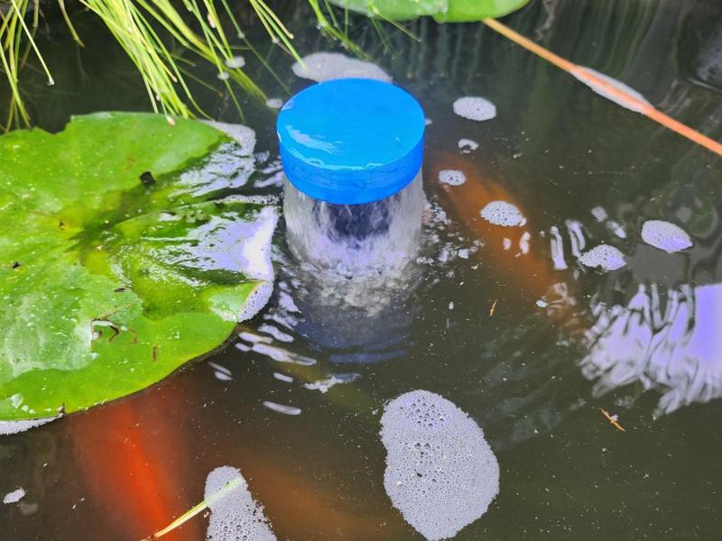 Simple nozzle for a fish fountain