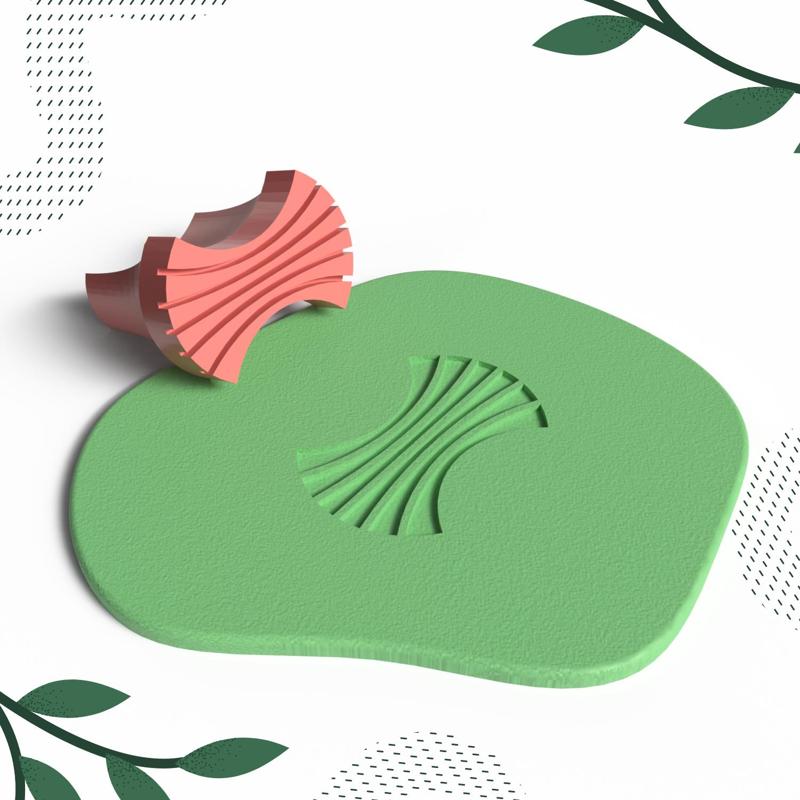 CLAY STAMP NO.10 | DIGITAL STL FILE | 1 SIZE