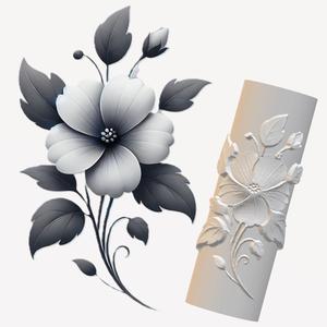 Floral Pattern Clay Roller for 3D Printing