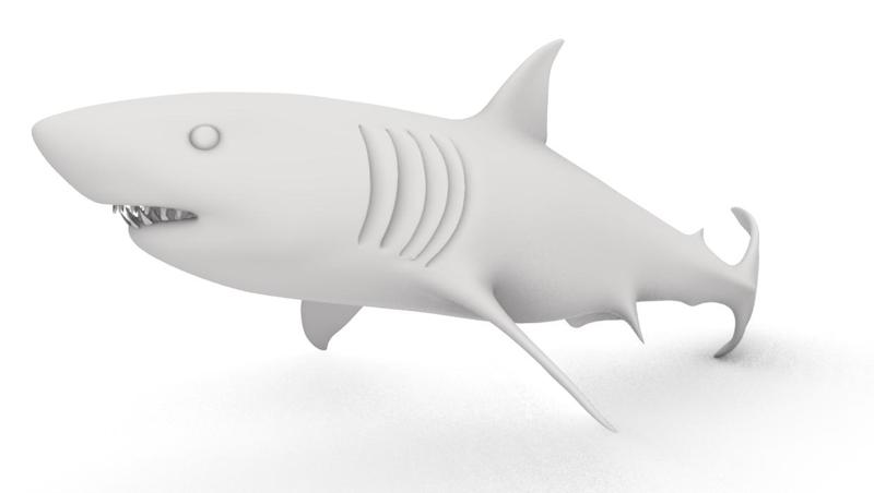 Great White Shark printable 3d model