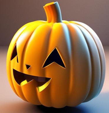 Smiley Halloween Pumpkin