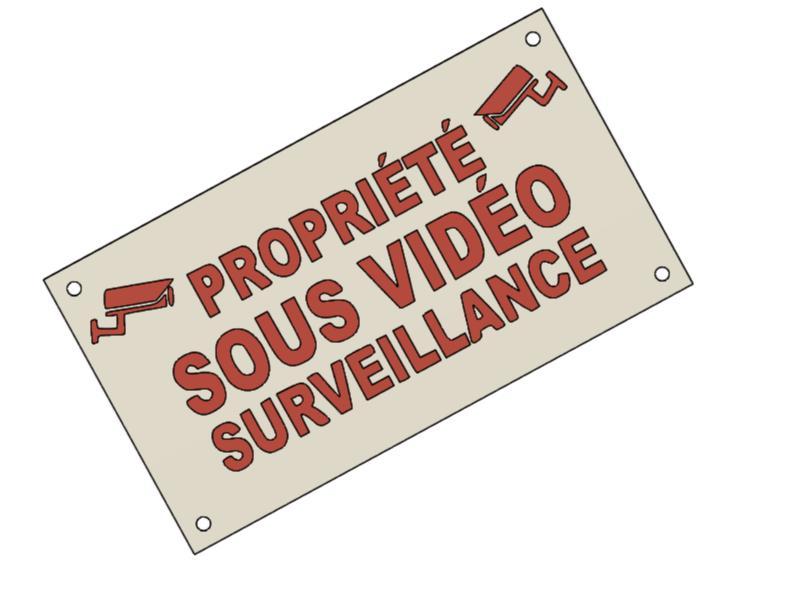 PANNEAU PROPRI2T2 SOUS SURVEILLANCE