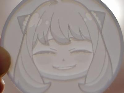 Spy x Family Anya Lithophane Keychain