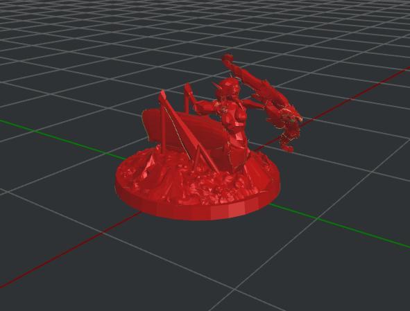 Female Archer Grig for Tabletop Gaming