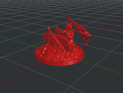 Female Archer Grig for Tabletop Gaming