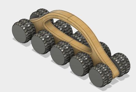 5 wheels massager