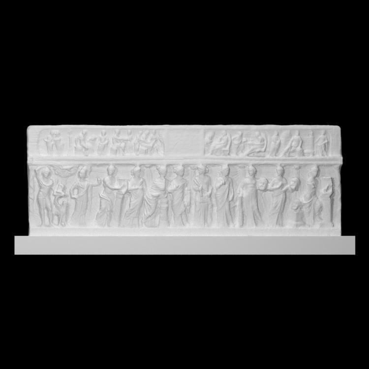 Sarcophagus Relief with Apollo, Minerva and the Muses
