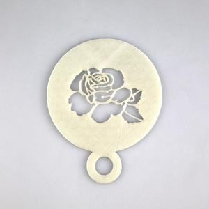 Rose Coffee Stencil