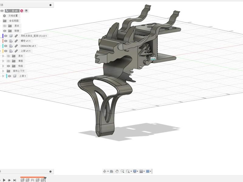 Chinese Dragon Headphone Stand