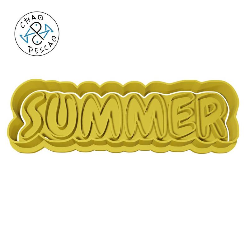 Summer - Summer (no 8) - Cookie Cutter - Fondant - Polymer Clay