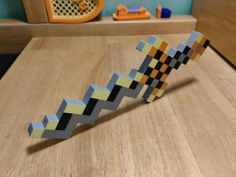 Flame Dagger - Minecraft -- Length 232mm, Material 52g