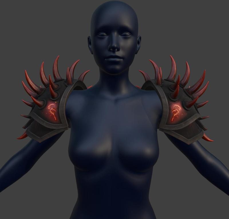 Bloodthorn Shoulder Pads