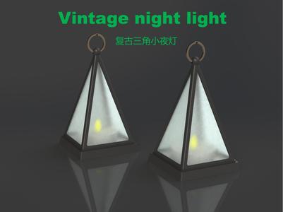 Retro Triangular Night Light