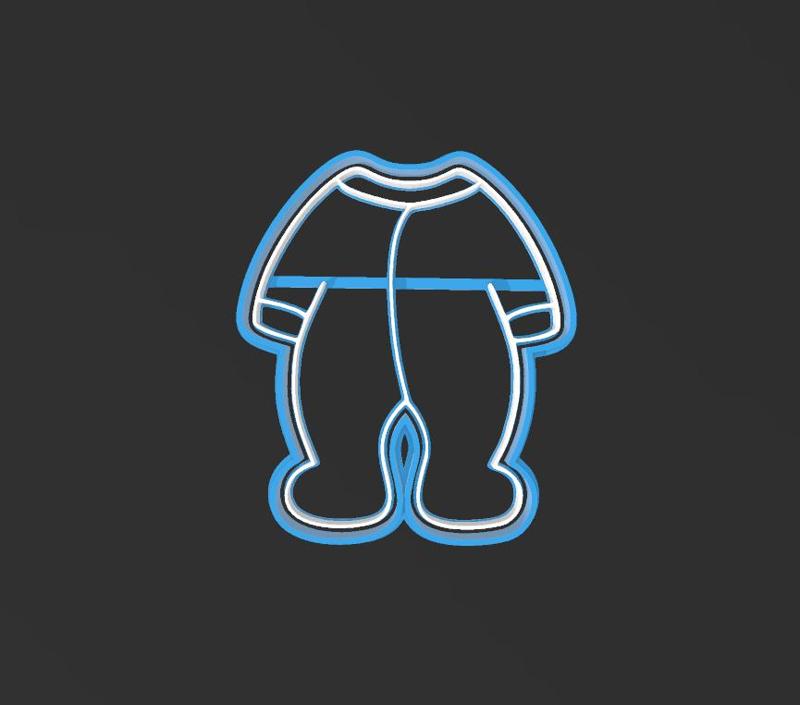 Baby Clothes, cookie cutter 90 mm