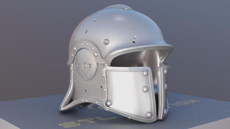 Real Size Viking Helmet STL – Norse Warrior Armor Prop