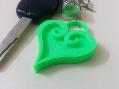 Kingdom Hearts Heart Keychain