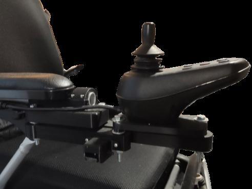 Wheelchair joystick mount
