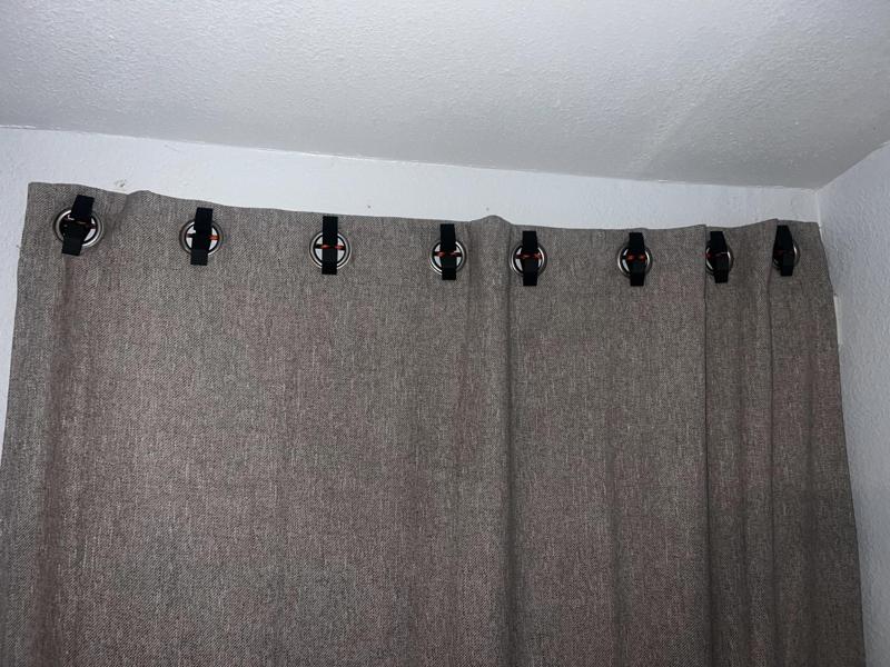 Blackout curtain mount