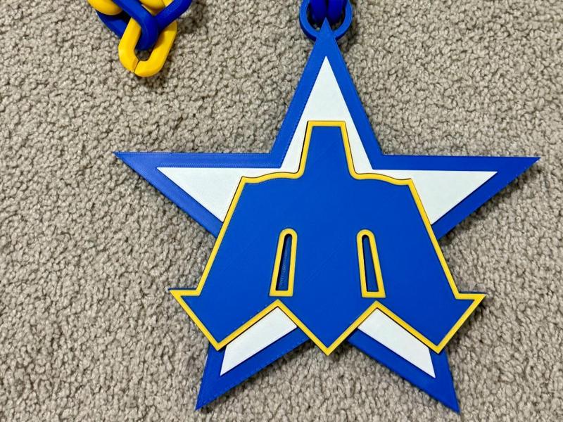 Seattle Mariners Trident logo chain