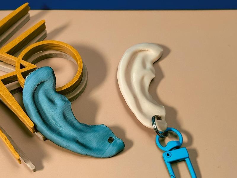 Torn Ear Keychain -Yellowjackets Snackies Keychain