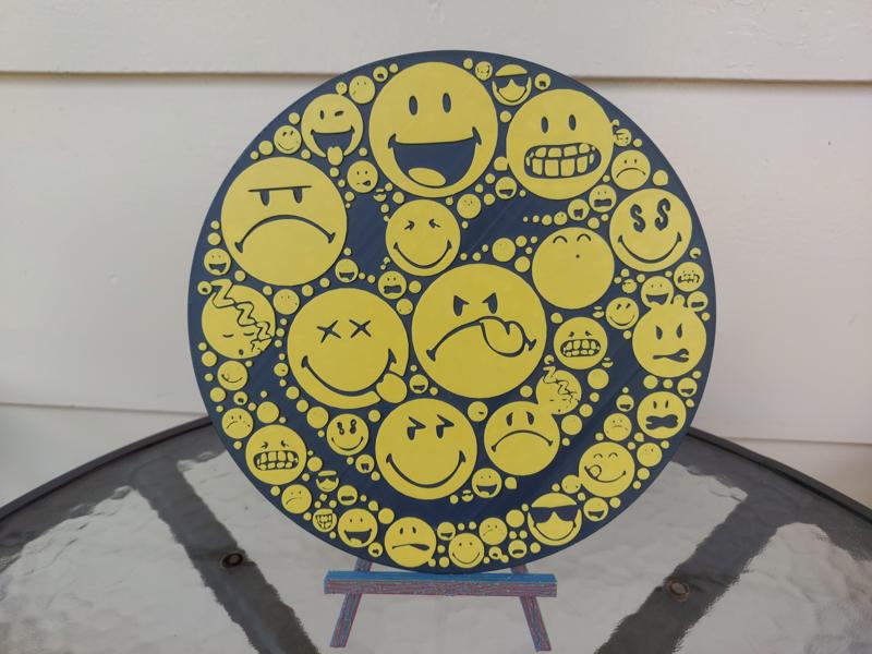 Emoji Smiley Face wall art