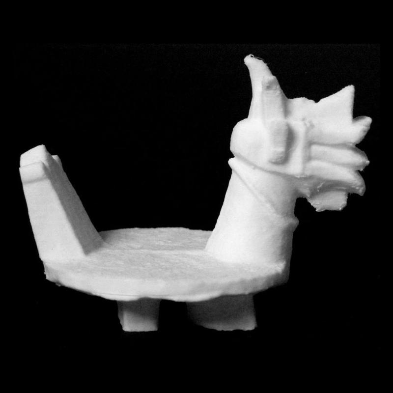 Ceremonial seat (osa´osa) at The Cinquantenaire Museum in Brussels, Belgium