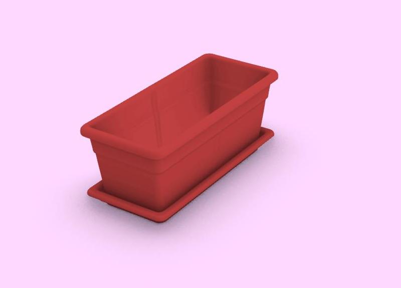 🌿🪴 Miniature Planter with Tray - Dollhouse Accessory (1/6th Scale).