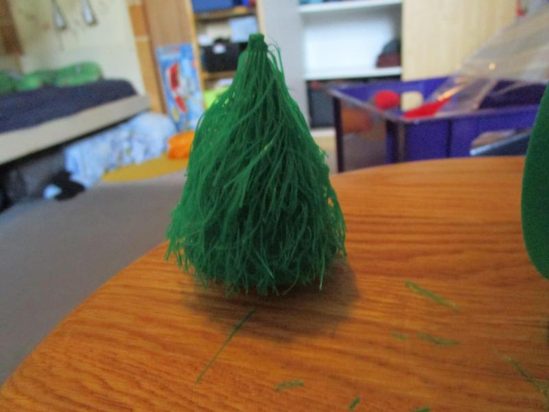 hairy christmas tree and foot