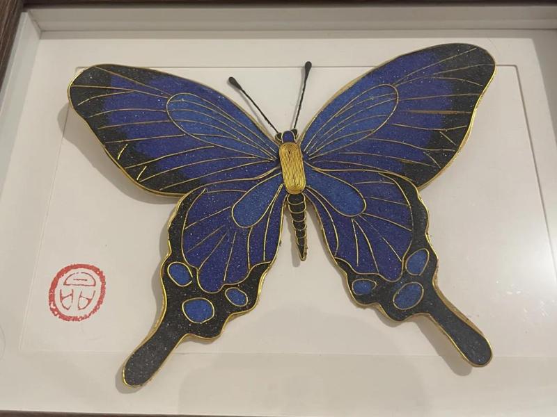 Cloisonné Enamel Butterfly Separate Parts